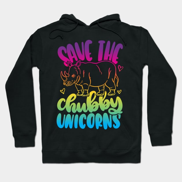 Save The Chubby Unicorns Hoodie by Blot & Ink